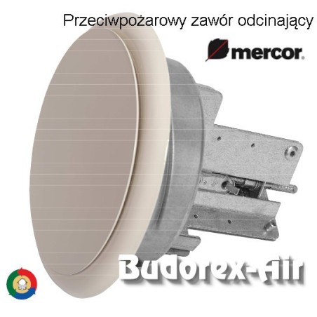 Przeciwpożarowy zawór odcinający Mercor ZIPP Przeciwpożarowy zawór odcinający Mercor ZIPP