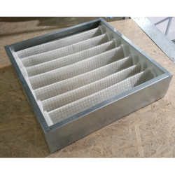 Filtr kasetowy metalowy 592x592x150 G4  Krakfil
