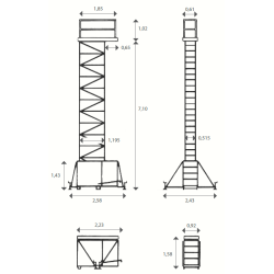Zwyżka Instant Pedal Lift 324 Podnośnik Koszowy wysokość 9,1 m