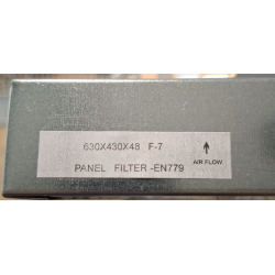 Filtr kasetowy 630 x 430 x 48 metalowy F7