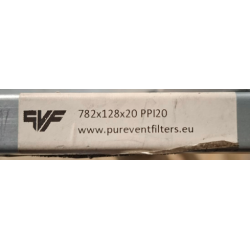 Filtr kasetowy 782 x 128 x 20 PPI20 G4 (UFO29) gąbkowy