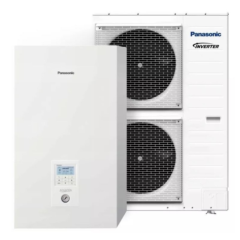 Pompa ciepła Panasonic AQUAREA 12KW KIT-WQC12H9E8 WH-UQ12HE8/WH-SQC12H9E8