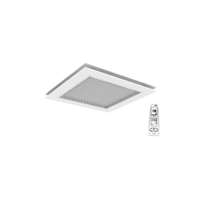 Panel przedni metalowy 600x 600 (RC) do klimakonwektora AIR-LIGHT + pilot IR