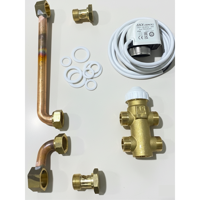 3V2VSL zestaw zaworu obejściowego 3-drogowego z mikrostykiem, 2 rury (dla AIR-VSL 09-27)